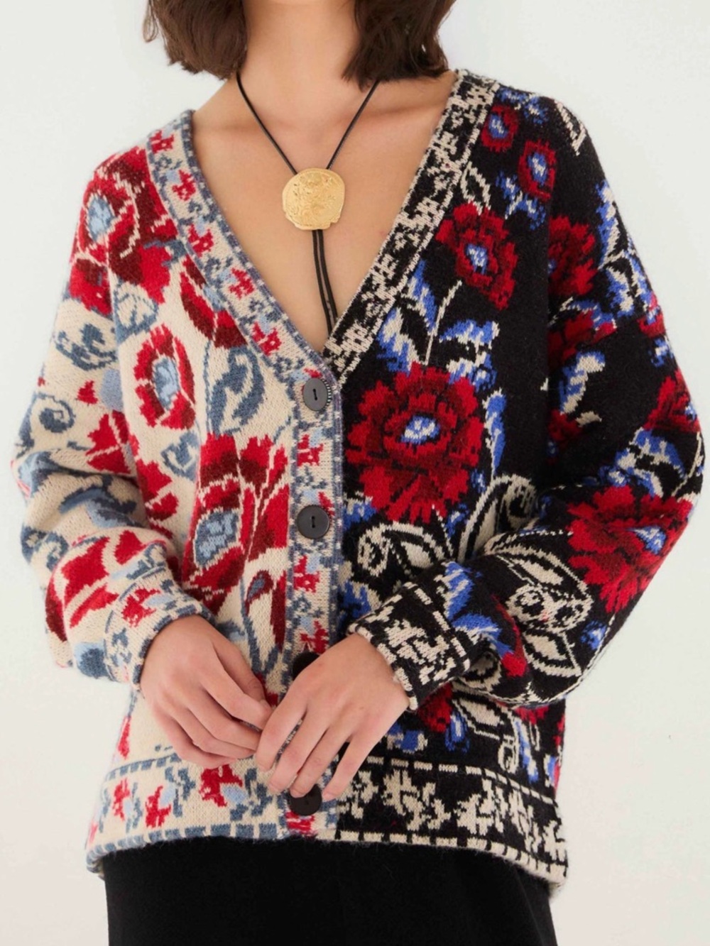 FARM Rio Mixed Valentina Floral Cardigan